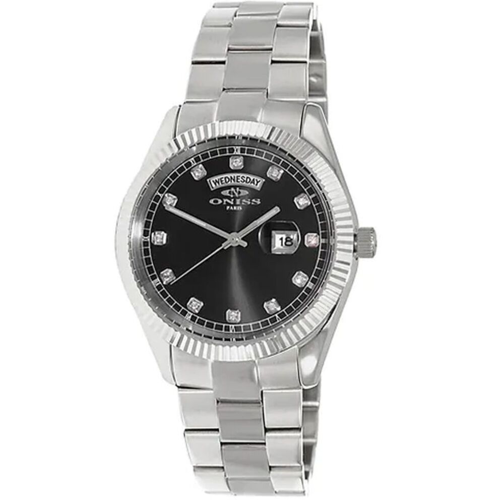 Oniss Men's Admiral Black Dial Watch - ON3881-MBK
